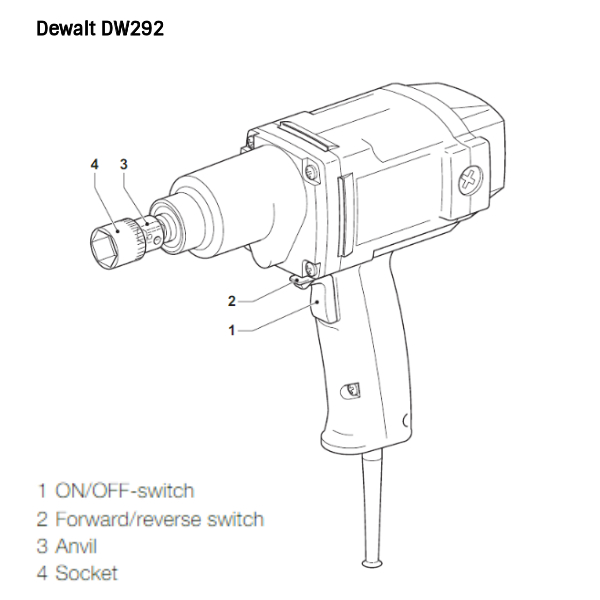 Buy Dewalt DW292 13mm Heavy Duty Impact Wrench Online at Best